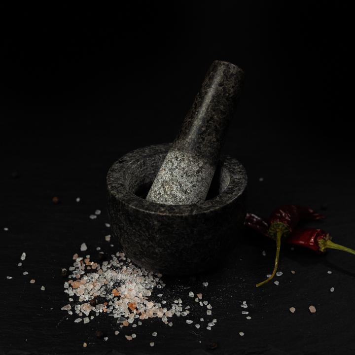 Granit Mörser mit Stößel